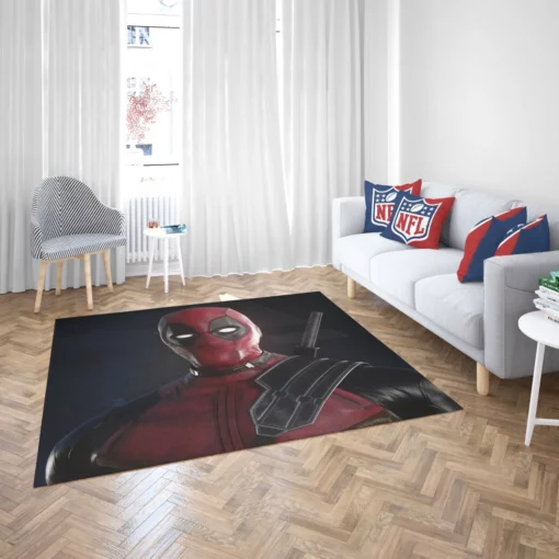 Unpredictable Deadpool Marvel Mouthy Merc Comic Rug 2