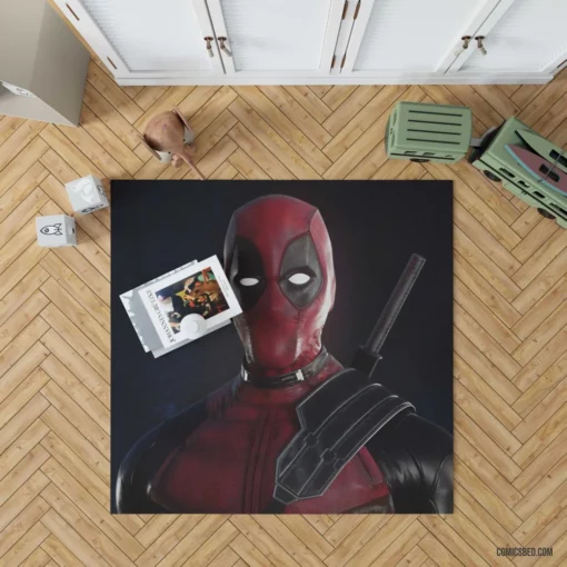 Unpredictable Deadpool Marvel Mouthy Merc Comic Rug