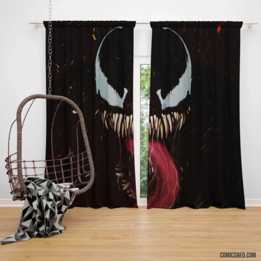 Venom Alien Intrigue Comic Curtain