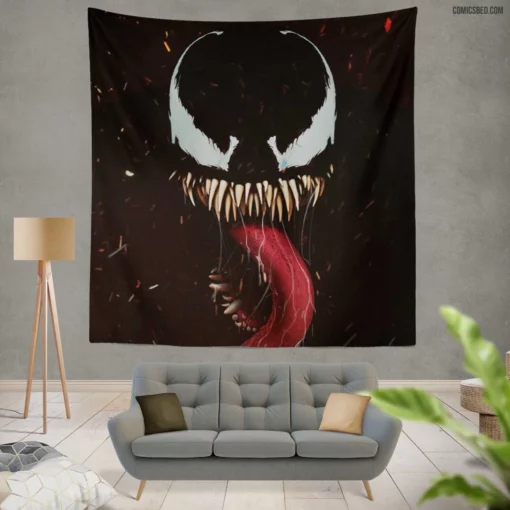 Venom Alien Intrigue Comic Wall Tapestry