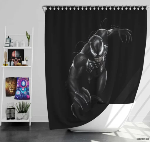 Venom Chronicles of the Symbiote Comic Shower Curtain