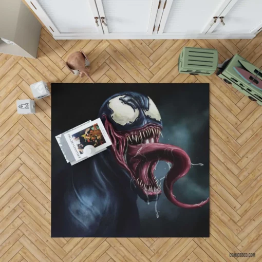 Venom Creepy Dark Legend Comic Rug