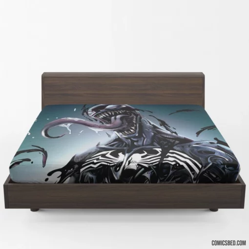 Venom DC Dark Symbiote Comic Fitted Sheet