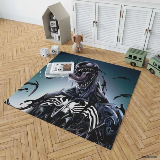 Venom DC Dark Symbiote Comic Rug 1