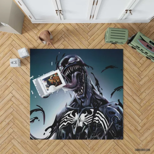 Venom DC Dark Symbiote Comic Rug