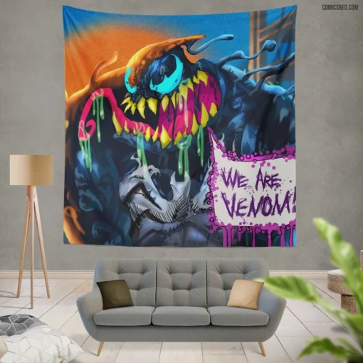 Venom DC Lethal Anti-Hero Comic Wall Tapestry