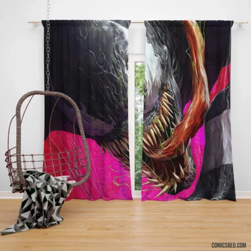 Venom DC Symbiotic Antihero Comic Curtain