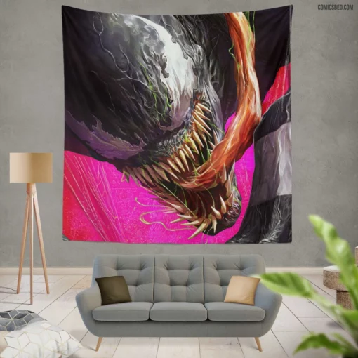 Venom DC Symbiotic Antihero Comic Wall Tapestry