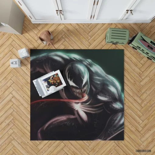 Venom Dark Chronicles Comic Rug