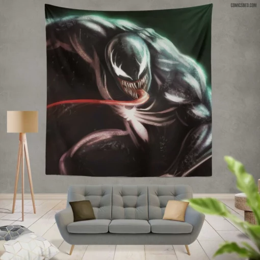 Venom Dark Chronicles Comic Wall Tapestry