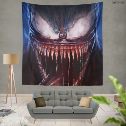 Venom Lethal Marvel Chronicles Comic Wall Tapestry