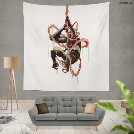 Venom Lethal Marvel Pursuit Comic Wall Tapestry