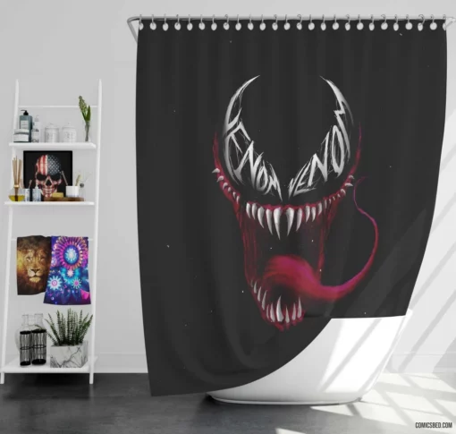 Venom Lethal Protector Comic Shower Curtain