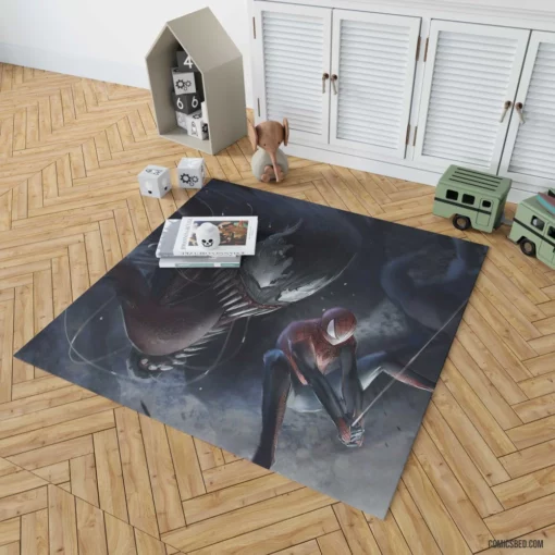 Venom Marvel Clash Spidey Stand Comic Rug 1