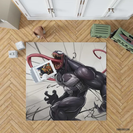 Venom Marvel Dark Antihero Comic Rug