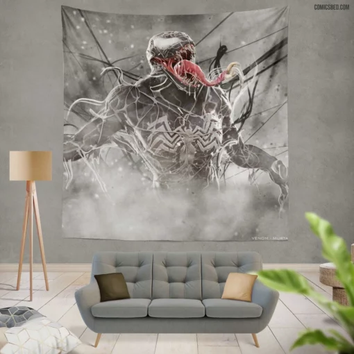 Venom Marvel Dark Comics Wall Tapestry