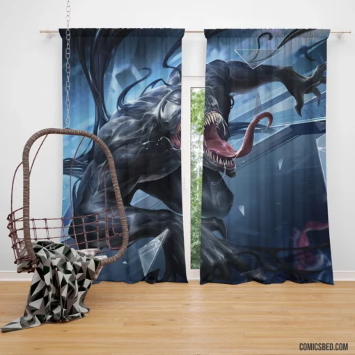 Venom Marvel Dark Entity Comic Curtain