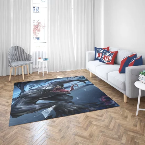 Venom Marvel Dark Entity Comic Rug 2