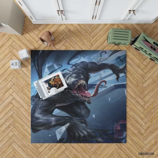 Venom Marvel Dark Entity Comic Rug