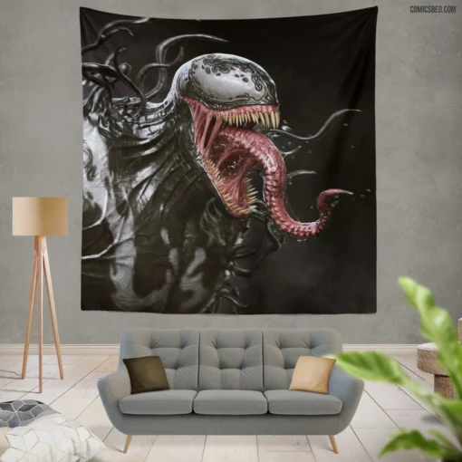 Venom Marvel Deadly Presence Comic Wall Tapestry