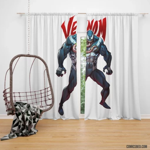 Venom Marvel Hypnotic Obsession Comic Curtain