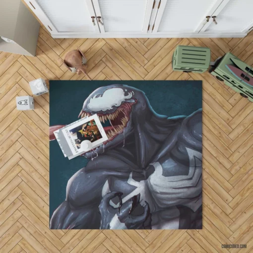 Venom Marvel Lethal Antihero Comic Rug