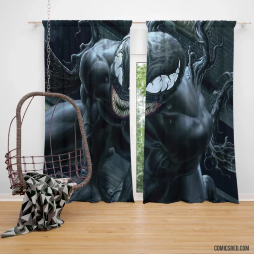 Venom Marvel Lethal Symbiote Adventures Comic Curtain