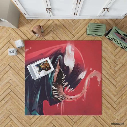 Venom Marvel Lethal Symbiote Feats Comic Rug