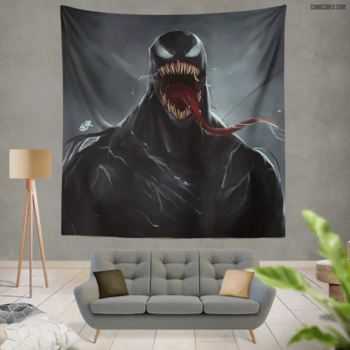 Venom Marvel Lethal Temptation Comic Wall Tapestry