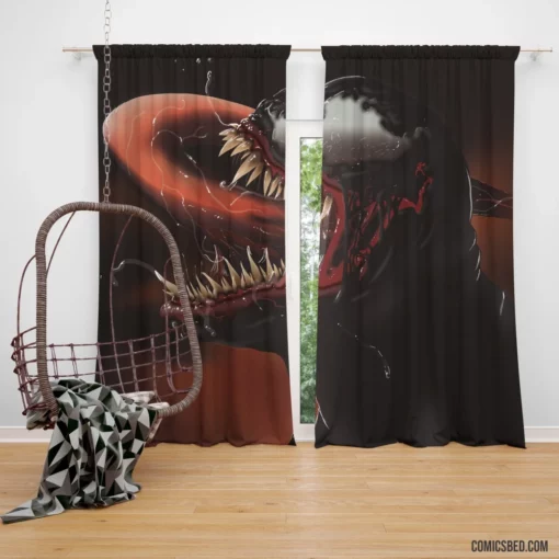 Venom Marvel Lethal Threat Comic Curtain