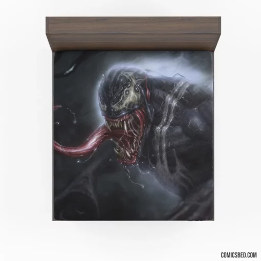 Venom Marvel Menacing Exploits Comic Fitted Sheet 1