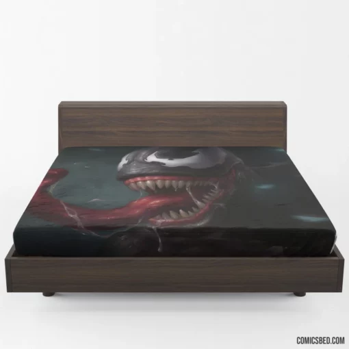 Venom Marvel Menacing Villainy Comic Fitted Sheet