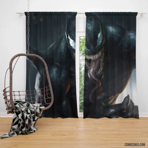 Venom Marvel Mysterious Being Comic Curtain