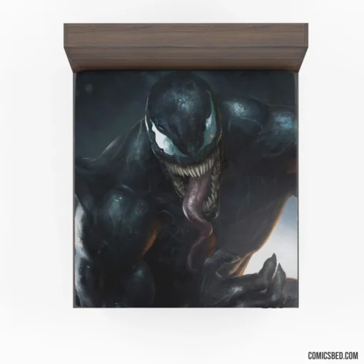 Venom Marvel Mysterious Being Comic Fitted Sheet 1