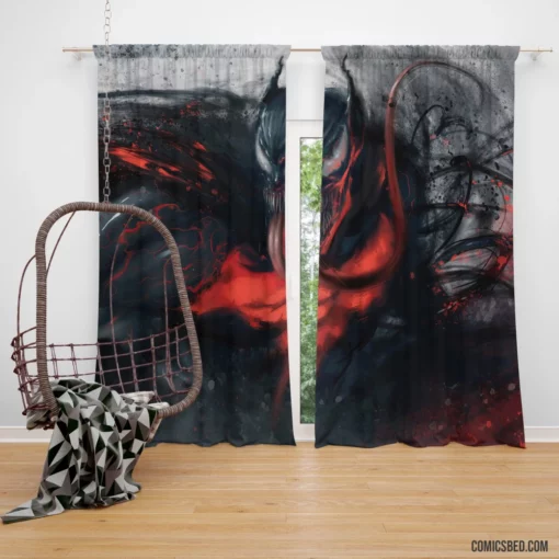 Venom Marvel Mysterious Entity Comic Curtain