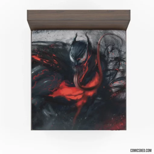 Venom Marvel Mysterious Entity Comic Fitted Sheet 1