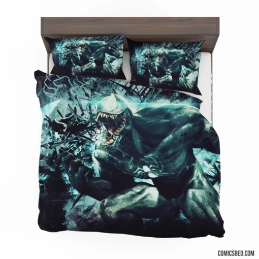 Venom Marvel Relentless Symbiote Comic Bedding Set 1