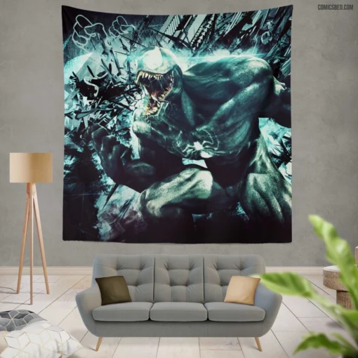 Venom Marvel Relentless Symbiote Comic Wall Tapestry