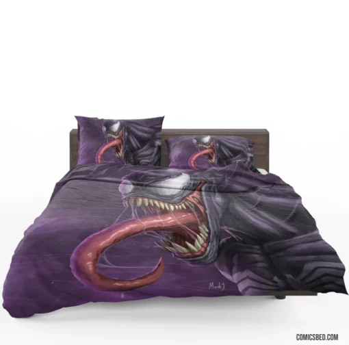 Venom Marvel Sinister Creature Comic Bedding Set