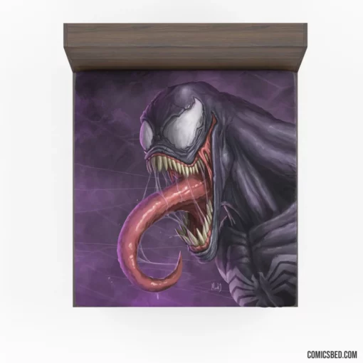 Venom Marvel Sinister Creature Comic Fitted Sheet 1