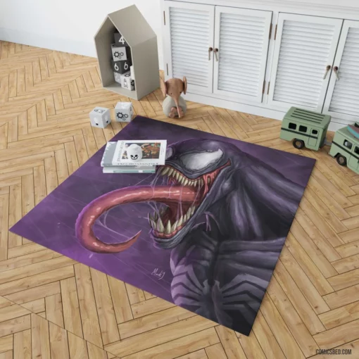 Venom Marvel Sinister Creature Comic Rug 1