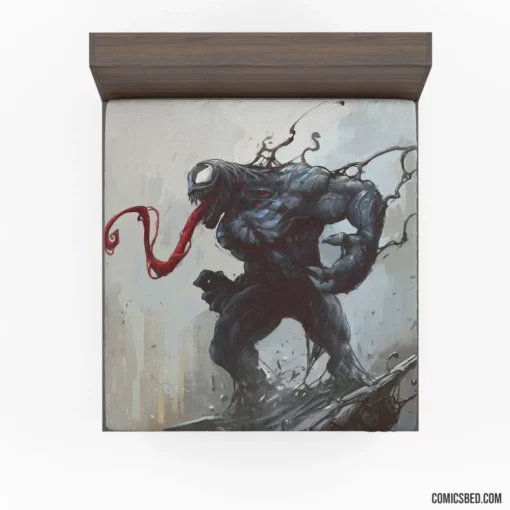 Venom Marvel Sinister Symbiosis Comic Fitted Sheet 1