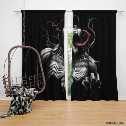 Venom Marvel Sinister Symbiote Exploits Comic Curtain