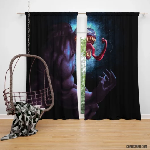 Venom Marvel Sinister Symbiote Unleashed Comic Curtain