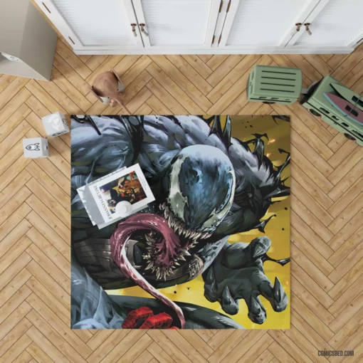 Venom Marvel Symbiotic Antihero Comic Rug