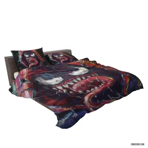 Venom Marvel Symbiotic Menace Miles Morales Comic Bedding Set 2