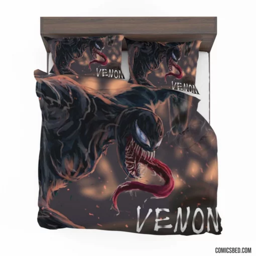 Venom Marvel Symbiotic Threat Comic Bedding Set 1