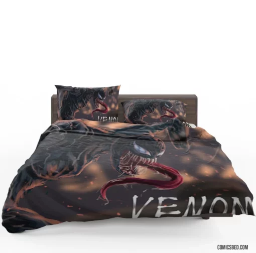 Venom Marvel Symbiotic Threat Comic Bedding Set