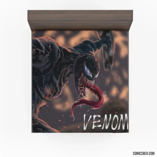 Venom Marvel Symbiotic Threat Comic Fitted Sheet 1