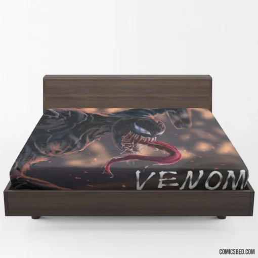 Venom Marvel Symbiotic Threat Comic Fitted Sheet